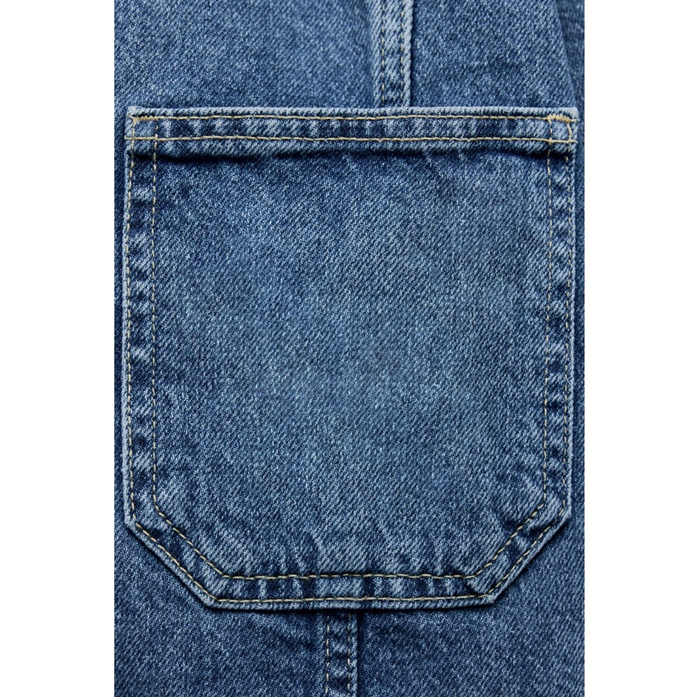 Zara Z1975 CROPPED DENIM SHIRT - Picture 7 of 7
